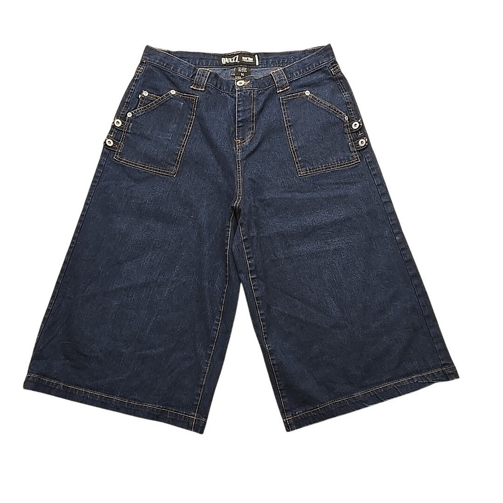 Vintage Quizz New York Women's 14 Wide Leg Culottes Long Jorts Shorts Capri Y2K